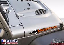 2x Offroad Mountain Edition Hood Decal Fits All Jeeps Wrangler Full Color