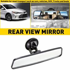 Car Interior Rear View Mirror Wide Flat Suction Cup Angle Adjustable Usa Eoa