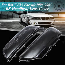 Pair Clear Headlight Lens Cover Shell For 00-03 Bmw E39 Facelift 528i 530i