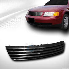 Fits 98-01 Vw Passat B5 Glossy Blk Horizontal Front Hood Bumper Grill Grille Abs