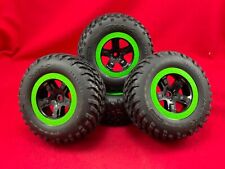 4 Traxxas Slash 2wd Monster Energy Edition Black Green Wheels Spec Tires Vxl