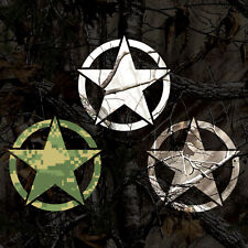 Camouflage Military Star Sticker - Army Star Decal