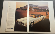 1970 Ford Thunderbird Special Brougham With Pan Am Boeing 747 - Vintage Print Ad