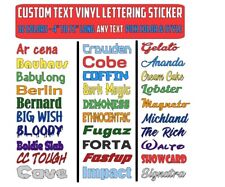 Custom Text Vinyl Lettering Sticker Decal Personalized -any Text - Any Name - 1