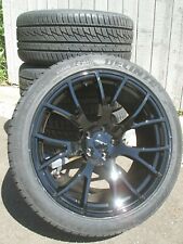 22 New Dodge Charger Srt Hellcat Gloss Black Set Of 4 Wheels Rims With Tires