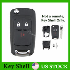 For 2012 2013 2014 2015 2016 Chevrolet Spark 3 Button Flip Fob Key Shell Case