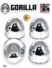 4 Gorilla Chrome Bullet Style Wheel Center Cap Push Thru 3.30 Od Wheel Hc216bt