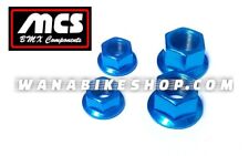 Mcs Bmx Spinner Axle Nuts 4 Pack Blue 26t 2 - 38 2 - 14mm