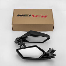 Weisen Utv Side Racing Mirrors Adjustable 1.5-2 Clamp For Yamaha Yxz1000r 16-24