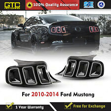Sequential Tail Lights For 10-14 Ford Mustang Smoke Lens Led Dynamic Turn Signal