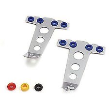 Spectre Chrome Spark Plug Wire Separator Holder Tall 4 Wire W Colored Grommets