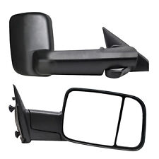 Manual Towing Mirrors For 2013 2014 2015 2016 Dodge Ram 1500 2500 3500 4500 5500