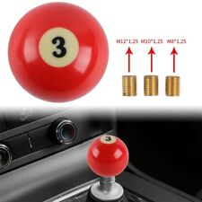 Universal No.3 Billiard Ball Custom Manual Car Gear Shift Knob Shifter Lever