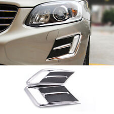 Car Front Fog Lamp Frame Decorative Cover Trim For Volvo Xc60 2014-2017
