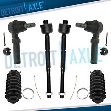 6pc Front Inner Outer Tie Rods W Boots For 2004 2005 Chevy Colorado Gmc Canyon