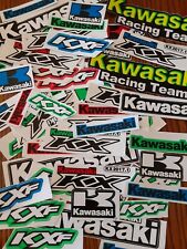 Lot Set Of 10 Kawasaki Style Stickers Racing Motorcycle Motocross Kx Kxf Atv