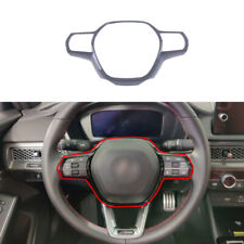 Carbon Fiber Grain Steering Wheel Switch Cover 1pcs For Acura Integra 2023-2024