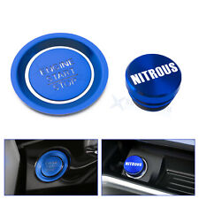 Blue Engine Cigarette Lighter Nitrous Button Trim For Honda Civic 11th 2022