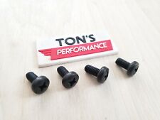 Black Oem Replacement Bmw Luxury Auto License Plate Screws Stainless Steel Bolts