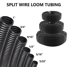 Split Wire Loom Conduit Polyethylene Tubing Sleeve Cable Harness Tube Wrap Lot
