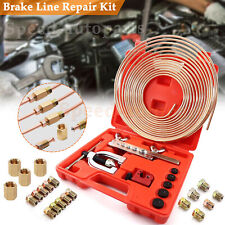 Brake Line Repair Kit 316 25ft Copper Pipe Single Double Flaring Tool Fittings