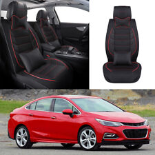 For Chevy Cruze Sonic Tracker Camaro Leather Car Seat Covers Full Set Front Rear