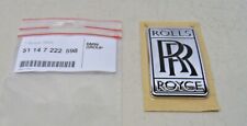 Rolls-royce Genuine Ghost Wraith Emblem Badge Oem 51-14-7-222-598