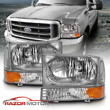 For 1999-2004 Ford Superduty F250350450550 00-04 Excursion Chrome Headlight