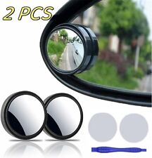 360 Side Rear View Mirror For Car Blind Spot Mirrors Round Hd Glass Convex 2pcs