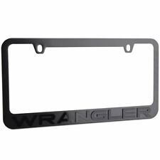 Jeep Wrangler License Plate Frame - Black On Black