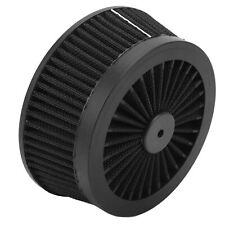 Motorcycle Intake Air Filter Round Black Engine Low Wear Air Cleaner For Touring