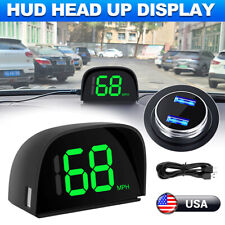 Car Hud Gps Head Up Display Speedometer Odometer Digital Speed Mph Universal