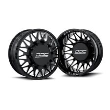 22x8.25 Ddc Mesh Black Milled 99-04 Ford Forged Dually Wheels 8x170 Set Of 6