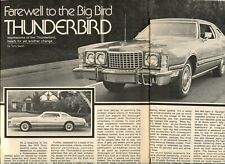 1976 Ford Thunderbird 3 Page Article