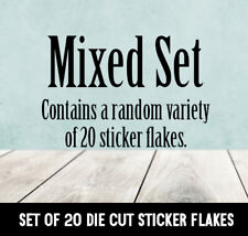 Mixed Variety Set Of Designs Die Cut Stickers - Set Of 20