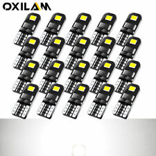 20pc White Smd Panel Dash Led T10 194 168 Interior Dome Map Light Tag Bulbs 2825