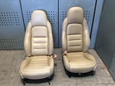 2005-2006 Chevrolet Corvette Front Seats Electric Tan Leather Wsportmemory