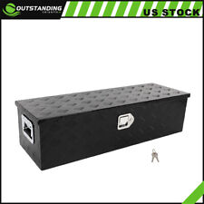 39x13x10 Pickup Truck Trunk Bed Tool Box Trailer Storagelock Aluminum Black