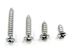 Ford Chrome 8 Phillips Oval Head Trim Screws- 38 To 1 Long- Qty.100- 339
