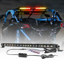 20 Rear Chase Warning Light Bar Braketurnstrobe For Offroad Utv Polaris Rzr