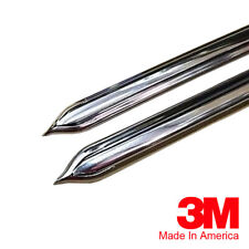 Vintage Style 58 Chrome Side Body Trim Molding - Formed Pointed Ends