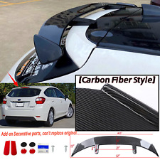 Fit For Subaru Impreza 12-16 Universal Carbon Fiber Style Rear Roof Spoiler Wing