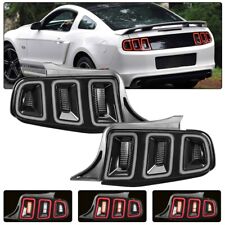 For 2010-2014 Ford Mustang Tail Lights Led Rear Brake Lmap Sequential Smoke Lens