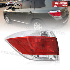 For 2011 2012 2013 Toyota Highlander Tail Light Lamp Taillight Left Driver Lh