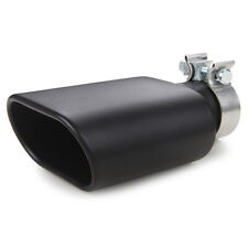 Square Exhaust Tip 2.5 Inlet Rectangle 3 X 5.5 Outlet 9.5 Long Clamp On