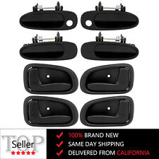 8pcs Outside Inside Front Rear Left Right For 93-97 Toyota Corolla Door Handles