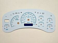 White Gauge Face Overlay For 1999-2002 Silverado Sierra Gm Instrument Clusters