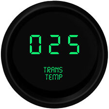 2 116 Digital Transmission Temperature Gauge Green Leds Black Bezel Usa Made
