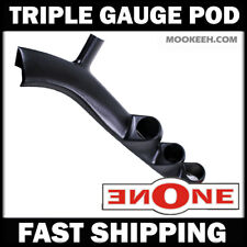 1987-1993 Ford Mustang Triple Black Abs Triple Gauge A Pillar Pod