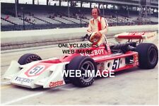 1974 Jan Opperman Indy 500 8x12 Photo Parnelli Offy Auto Racing Sprint Car Champ